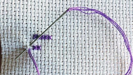 Cross stitch twice as fast: the sewing method - Peacock & Fig