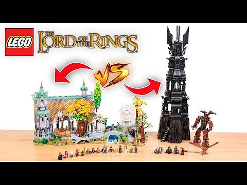 LEGO Tower of Orthanc (2013) VS Rivendell (2023)