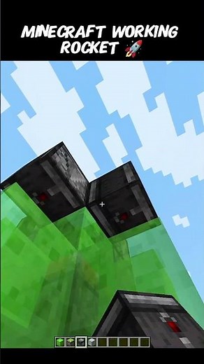 Minecraft working rocket 🥀#shorts #minecraftreels #youtube #sehar #viral #gaming