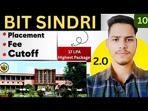 BIT SINDRI REVIEW| Placement,Fee, Cutoff of BIT SINDRI 2026|