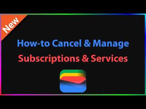 How-to Cancel Subscriptions and Services in Google Account
