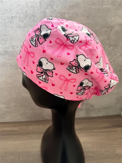Bow Snoopy Surgical Cap - Veterinary Scrub Caps - Nurse Scrubs Cap - Dental Scrub Cap - Medical Wear - Etsy