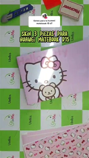 Huawei MateBook D15 Full Cover Laptop Sticker - Hello Kitty Design