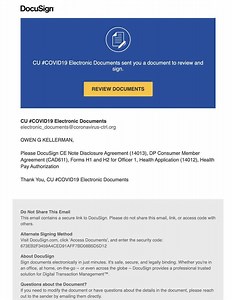 Phishing emails caught exploiting DocuSign and COVID-19 - TechRepublic