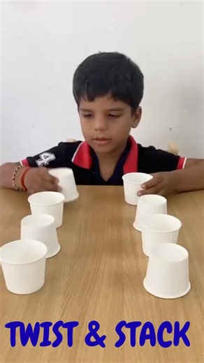 Samridhi International Pre School on Instagram: "Twist & Stack: A Brain-Boosting Challenge Our recent cup-stacking activity was a fantastic workout for young minds, requiring children to replicate a pattern of inverted and non-inverted cups. By picking and stacking cups to match a non-sequential model, students had to engage in intense visual scanning and mental rotation. This exercise significantly develops critical thinking and problem-solving skills as they figure out the correct orientation