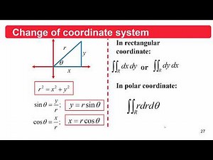 Change of Coordinate System (Lecture 4.3) - Integral Calculus
