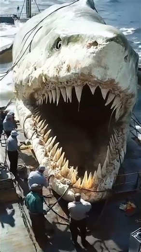 “Megalodon vs Mosasaurus: Ocean Monsters 😱”