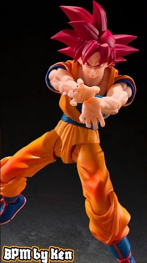 NEW S.H.F. Super Saiyan God Son Goku (God Aura) #shorts #shfiguarts #songoku #supersaiyan