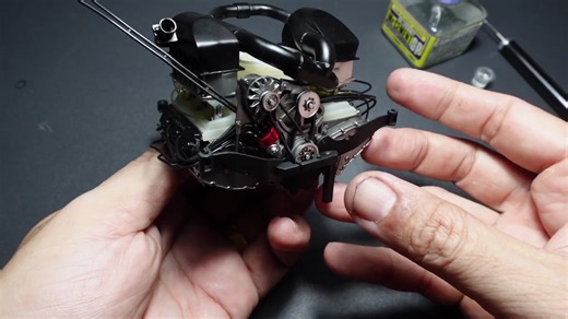 Porsche 935 Martini，Tamiya 1/12 模型拼装过程