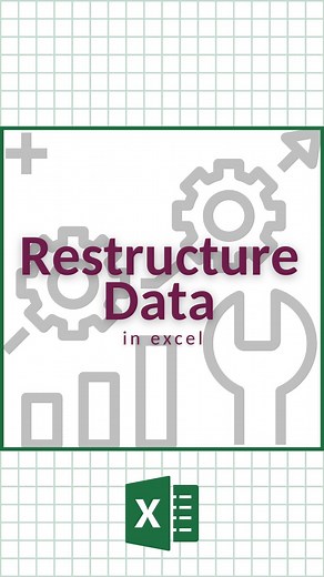 CheatSheets on Instagram: "Restructure Data in Excel‼️ 🗂️ Don’t forget to save this post! 🧑‍🏫 Get your Excel templates and courses with the link in our bio! 🤯 Follow us on TikTok, YouTube, Facebook, Twitter, Threads, and more with the link in our bio! #excel #exceltips #exceltricks #spreadsheets #corporate #accounting #finance #workhacks #tutorial #sheets"