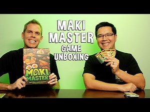 Unboxing Maki Master - Sushi Making Board Game