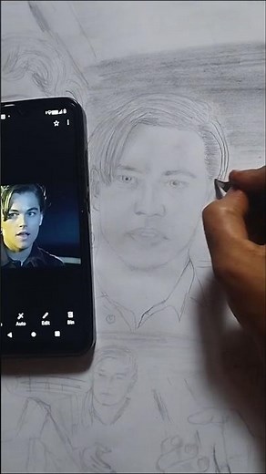 Titanic🚢Movie Scene Drawing🖌️Leonardo DiCaprio and Kate Winslet I'll never Let Go #fanart #ytshorts