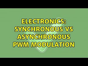 Electronics: Synchronous vs asynchronous PWM modulation (2 Solutions!!)