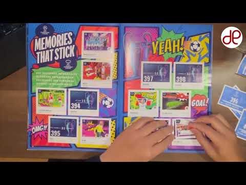 ASMR Sticking Topps UCL 2024/25 | Satisfying Sticker Album Filling
