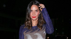 Olivia Munn Rocks Thigh-High Blue Boots for Dinner in WeHo!