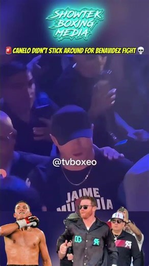 Canelo Leaves The Fight Early 👀