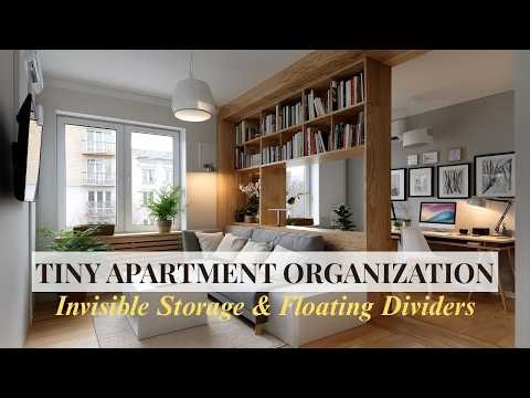 How to Create Tiny Apartment Rooms Without Walls: Invisible Storage & Floating Dividers