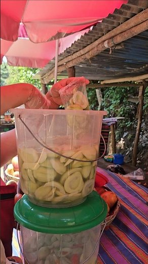 Mango verde tierno preparado