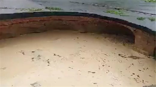 Viral Video: Record-Breaking Delhi Rain Creates Sinkhole on Rohini Road