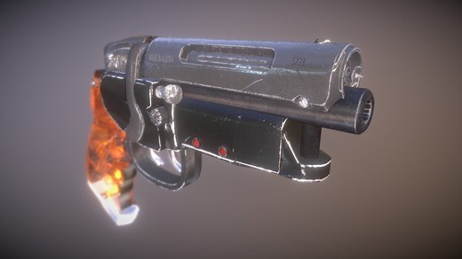 Deckard's Blade Runner Blaster - 3D model by Stephen Makes A Thing (@StephenMakesAThing)