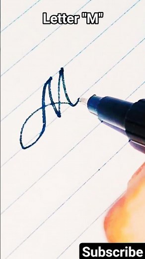 M Calligraphy for Beginners ✍️ | Hand Lettering Made Easy