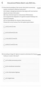 17) How does knowledge of the human information processing syst... | Filo