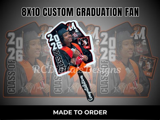 Custom Photo Graduation Fan | Personalized Keepsake, Senior Gift - Etsy