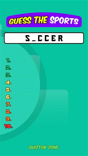 🏆 Guess the Sports by Missing Letters | Easy to Hard Sports Challenge! #quizshorts