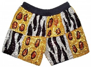 Sequin Shorts Leopard Tiger Print, One Size S/M, Girls Party Outfit - Etsy