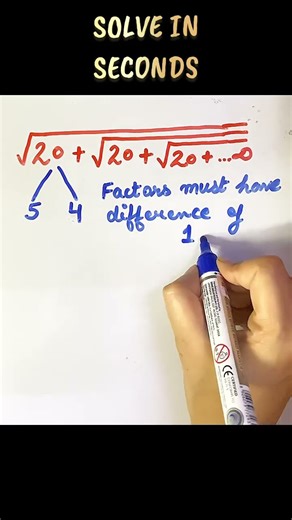 Solve this square root addition in 5 SECONDS 🔥 #maths #mathstricks