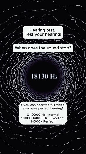 Hearing test - Test your hearing! When does the sound stop? DOWNLOAD THE NEW 5D WAVES APP! #hearingtest #soundexperiment #frequency | 5D Waves