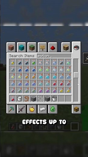 How to get LVL 255 POTION EFFECTS In Minecraft #minecraftshorts #minecraftfacts #minecraftpotions