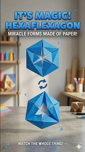 How to make a Magic Hexaflexagon! 📐✨