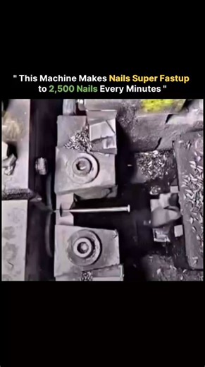Culture Cortex 🍿 | This powerful nail-making machine is designed to produce nails at an incredible speed of up to 2,500 pieces per minute. It works by... | Instagram