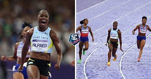 HISTÓRICO: Julien Alfred ganó 100 m en París 2024 con RECORD