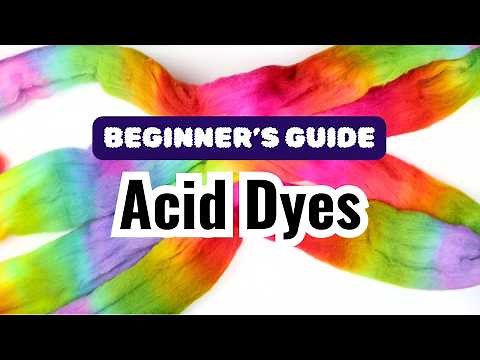 Jacquard Acid Dye Tutorial for Beginners | How to Dye Wool Roving that Glows under a Blacklight!