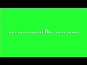 GREEN SCREEN MUSIC EQUALIZER | LINE SPECTRUM | AAA