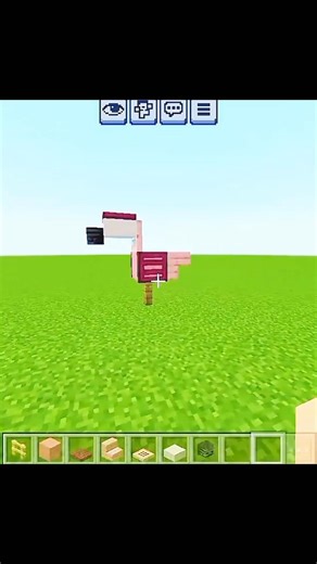 How To Build Flamingo 🦩 In Minecraft #shorts #minecraft