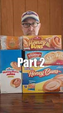The Ultimate Honey Bun Ranking Part 2 - Trying all the brands you said I forgot. #foodreview #shorts