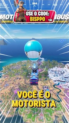 AGORA VOCÊ É O MOTORISTA DO ÔNIBUS NO FORTNITE!🚌 #fortnite
