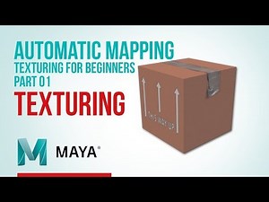 Maya Texturing for Beginners | Automatic Mapping, Move & Sew UV edges