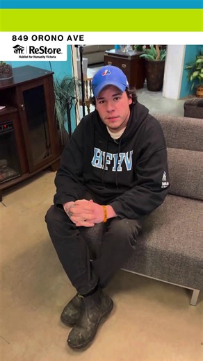 Sit down, lay back, or unpack your feelings. This grey chair folds into a lounger or single bed and is $175 at the Westshore ReStore. Perfect for friends who “just need to talk.” #YYJ #WestshoreBC #Thrfit #Sleep #Folding #Lounger #Therapy