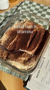 Small batch tiramisu 💖 This recipe is the perfect sweet treat to make for your next date night!! Just a few simple, high quality ingredients go a LONG WAY!! #tiramisu #tiramisurecipe #easyrecipe #easyrecipes #easyrecipesathome #smallbatch #smallbatchrecipe #baking #bakingrecipe #bakewithme | Brooki Bakehouse