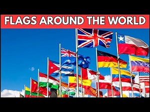 Countries and Flags of the World with their famous Landmarks | Learn 35 Flag Names #flagsoftheworld