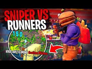 Michou my victim in this Sniper vs Runners on Fortnite Creative!