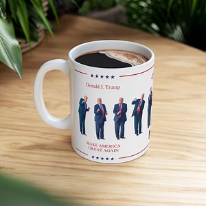 Funny Trump Dancing Mug, Donald J Trump Assassination, Trump 2024 Christmas, MAGA Election 24 Cup, You Missed, Repu Gifts, Trump Rally Dance - Etsy