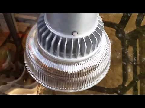 Honeywell LED Barn Light Security Light Review Vs 100 Watt Mercury Vapor Bulb