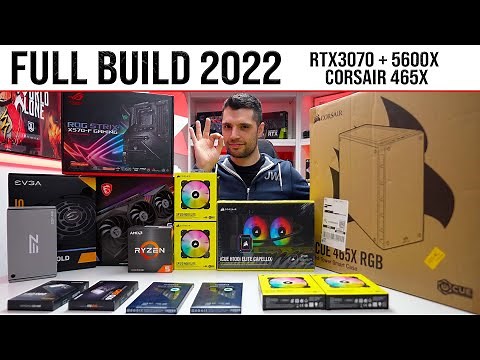 Corsair ICUE 465x RGB PC Build 2022 £1500 (RTX3070 & 5600X)