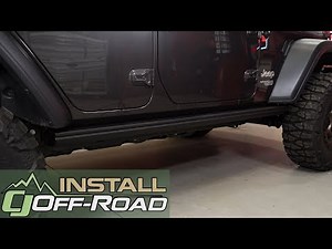 2018 Jeep Wrangler JL Rock Slider benefits & install: Mopar Black Performance Rock Rails