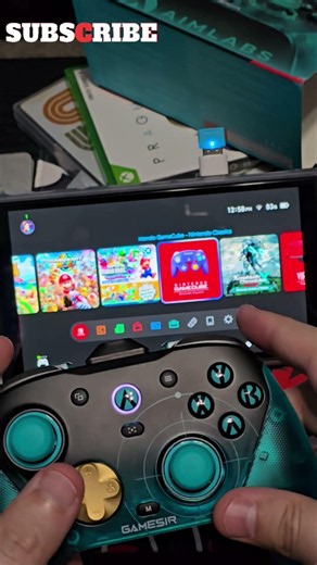 GameSir G7 Pro 8K Aimlabs Works on Switch 2 #gamesir #g7pro #g7pro8k #controller #videogames #shorts